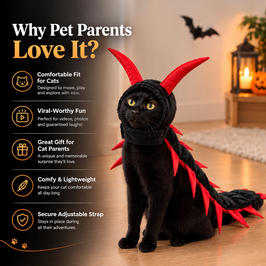 Disfraz Centípedo para Gatos Catboo™ | Peluche Suave y Ajuste Regulable