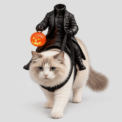 Halloween Headless Horseman Cat Costume